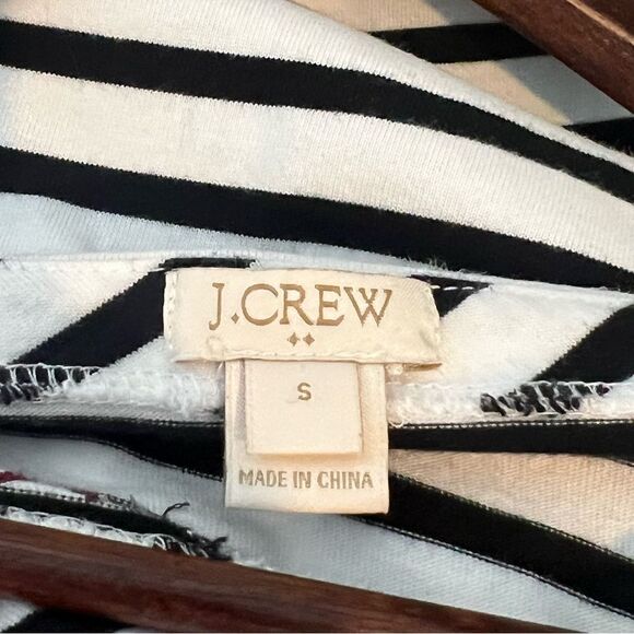 J. Crew Stripe Embroidered Bell Sleeve Top - Picture 4 of 5